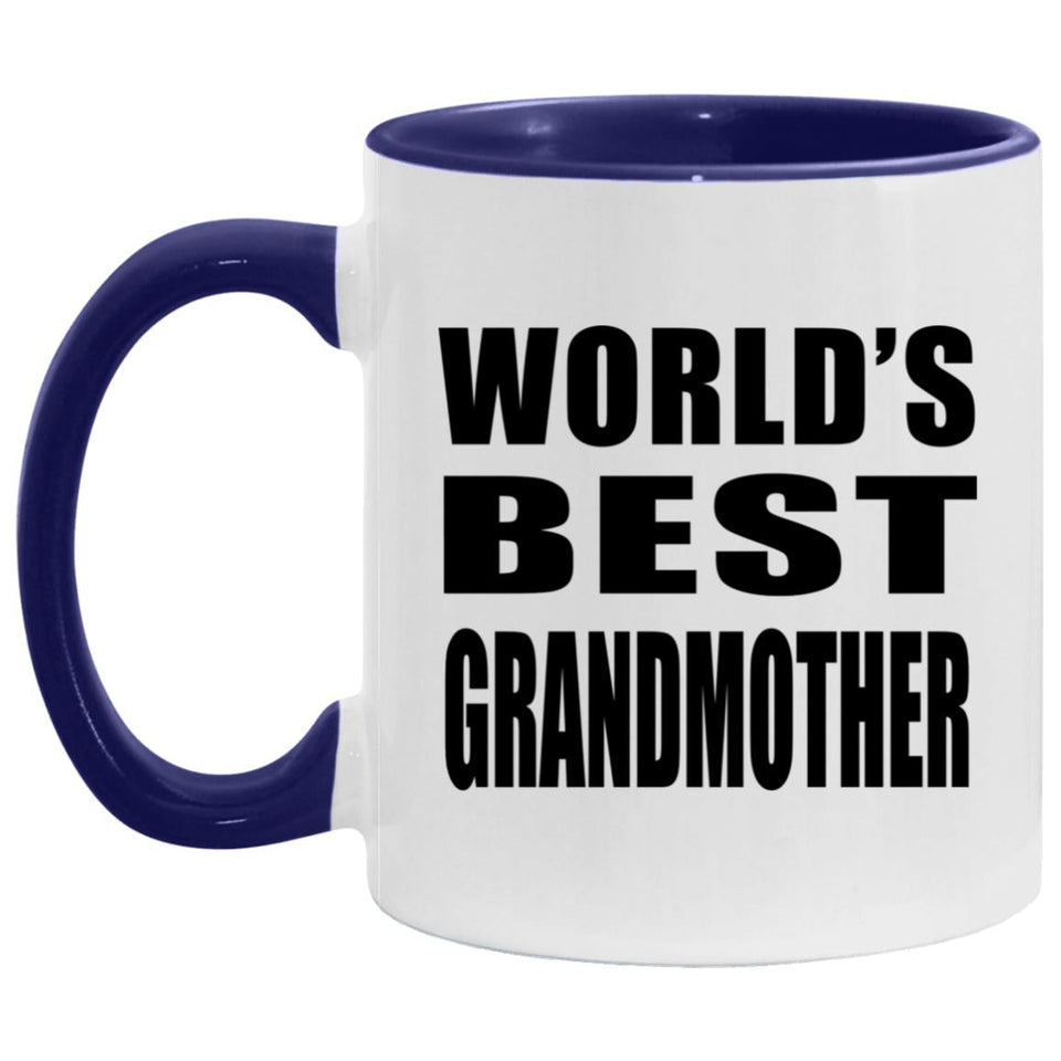 World's Best Grandmother - 11oz Accent Mug Purple