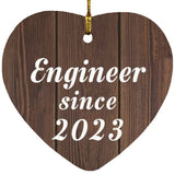 Engineer Since 2023 - Heart Ornament D