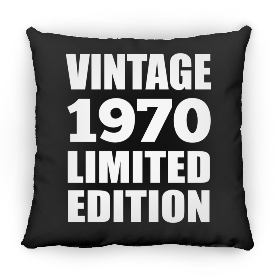 54th Birthday Vintage 1970 Limited Edition - Throw Pillow Black