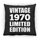 54th Birthday Vintage 1970 Limited Edition - Throw Pillow Black