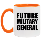Future Military General - 11oz Accent Mug Orange