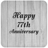 Happy 77th Anniversary - Drink Coaster F