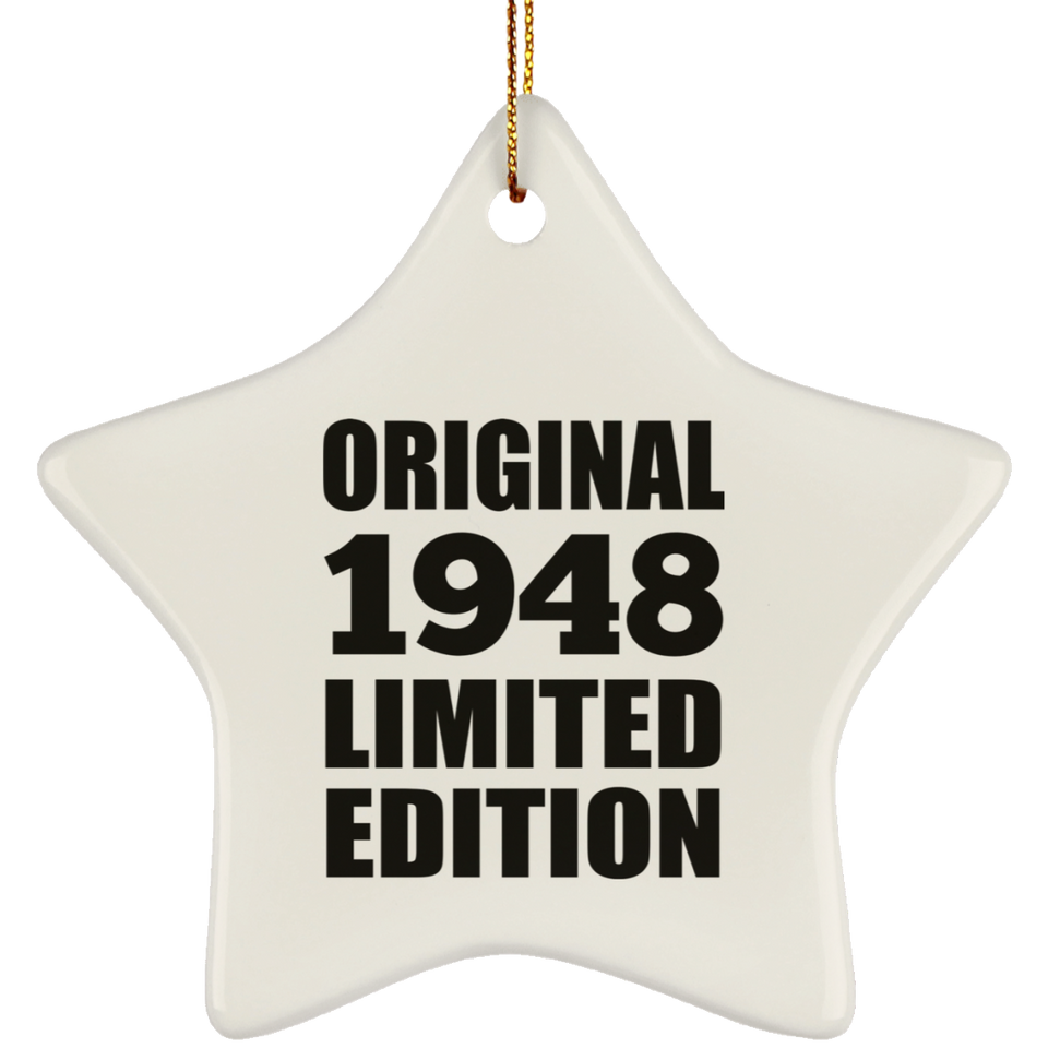 76th Birthday Original 1948 Limited Edition - Star Ornament