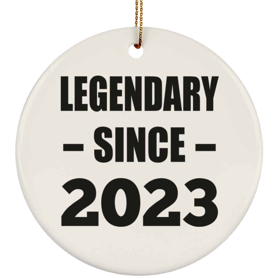 1st Birthday Legendary Since 2023 - Circle Ornament