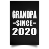 Grandpa Since 2020 - Poster Portrait