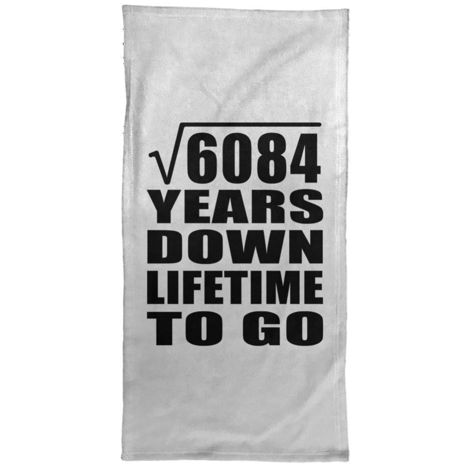 78th Anniversary Square Root of 6084 Years Lifetime To Go - Hand Towel