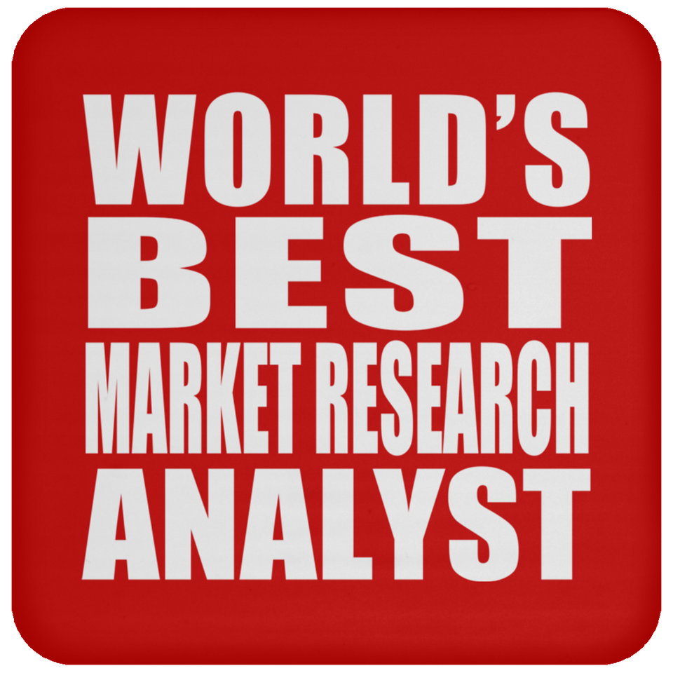 World's Best Market Research Analyst - Drink Coaster