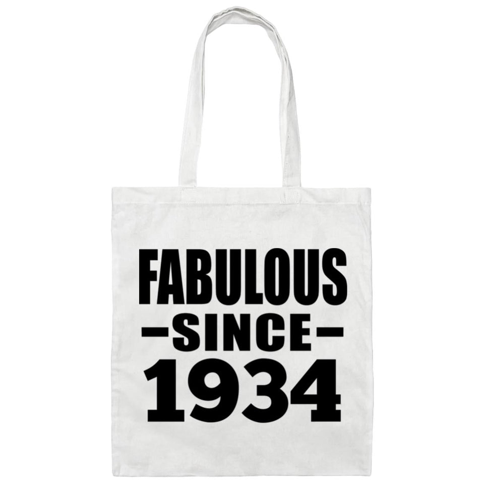 90th Birthday Fabulous Since 1934 - Tote Bag White