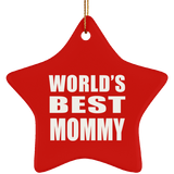 World's Best Mommy - Star Ornament