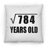 28th Birthday Square Root of 784 Years Old - Throw Pillow