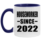 Houseworker Since 2022 - 11oz Accent Mug Purple