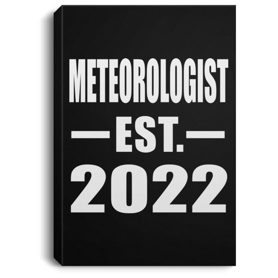 Meteorologist Established EST. 2022 - Canvas Portrait
