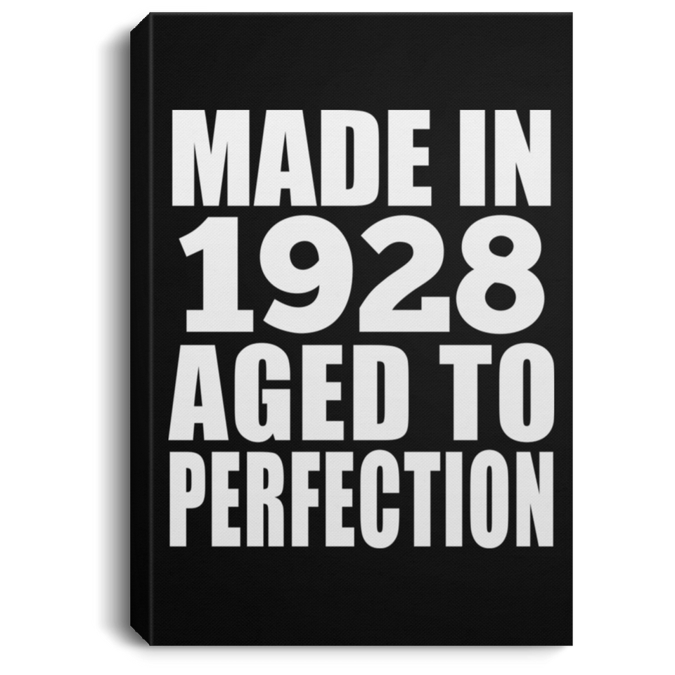 96th Birthday Made In 1928 Aged to Perfection - Canvas Portrait