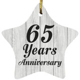 65th Anniversary 65 Years Anniversary - Star Ornament F