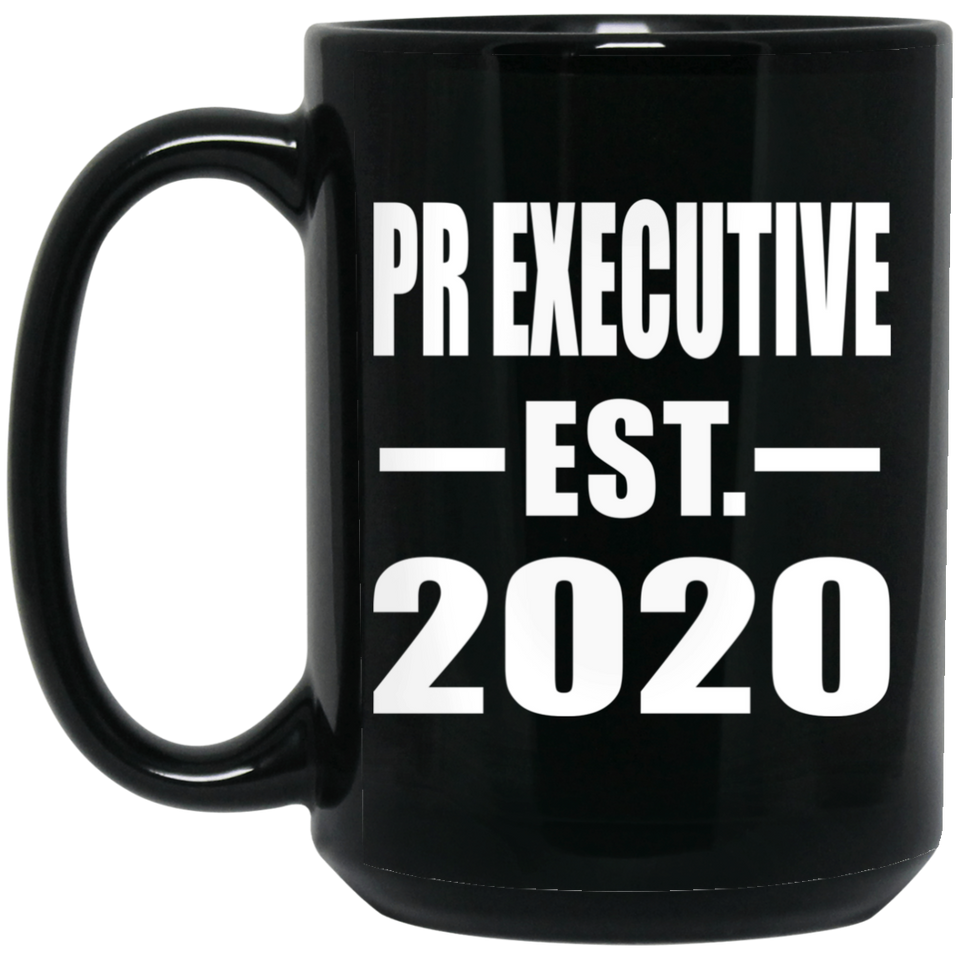 Pr Executive Established EST. 2020 - 15oz Coffee Mug Black