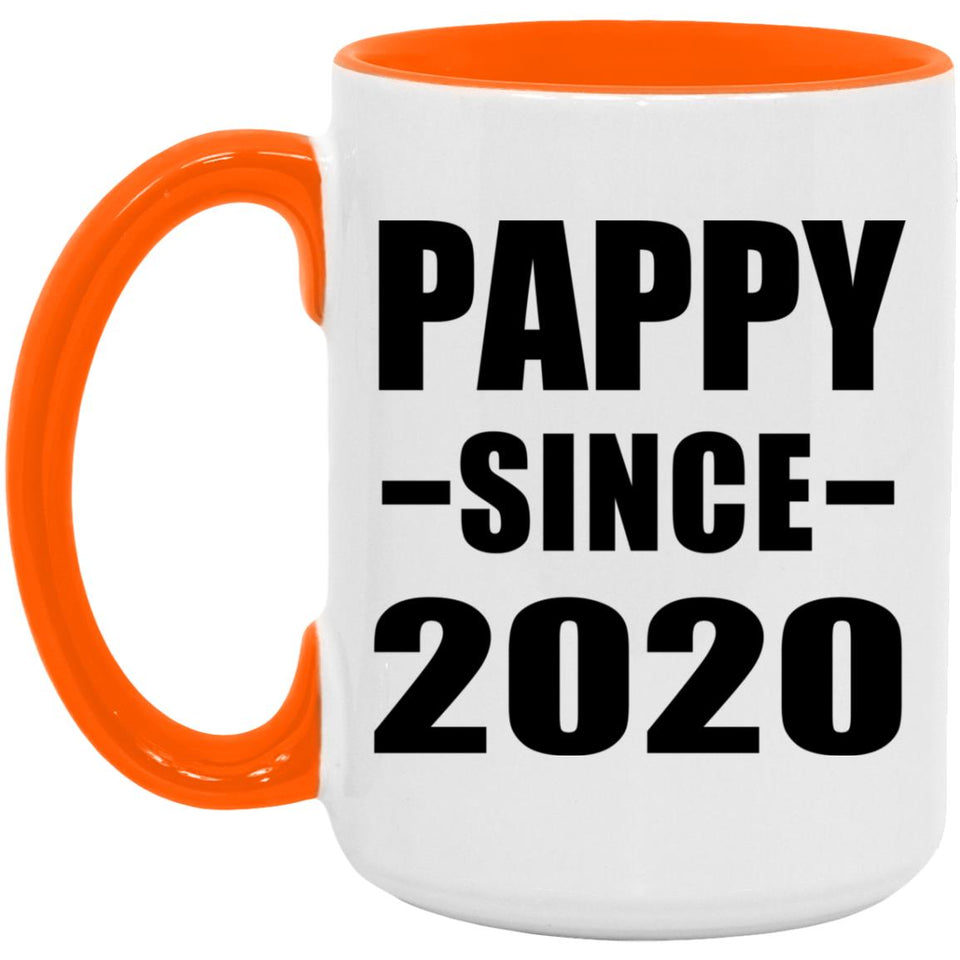Pappy Since 2020 - 15oz Accent Mug Orange