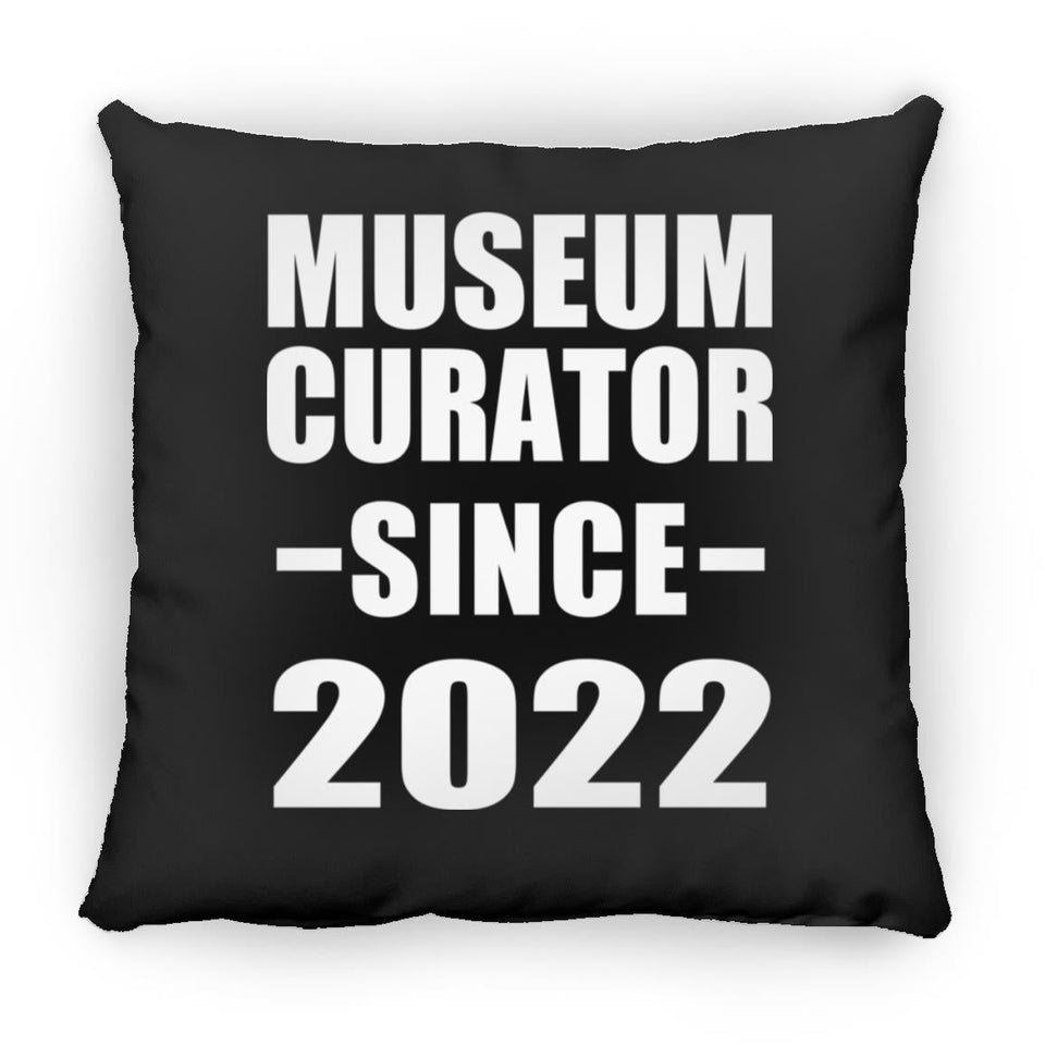Museum Curator Since 2022 - Throw Pillow Black