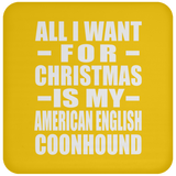 All I Want For Christmas Is My American English Coonhound - Coaster