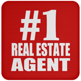 Number One #1 Real Estate Agent - Drink Coaster