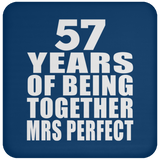 57th Anniversary 57 Years Of Being Mrs Perfect - Drink Coaster