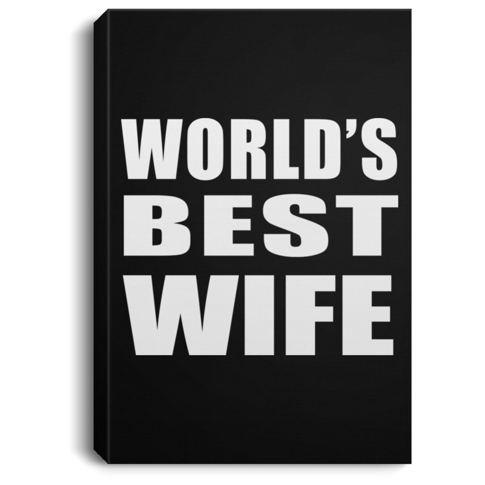 World's Best Wife - Canvas Portrait