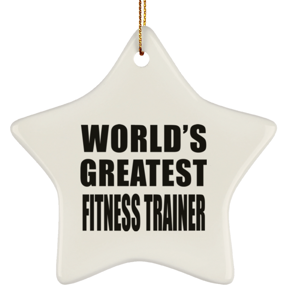 World's Greatest Fitness Trainer - Star Ornament