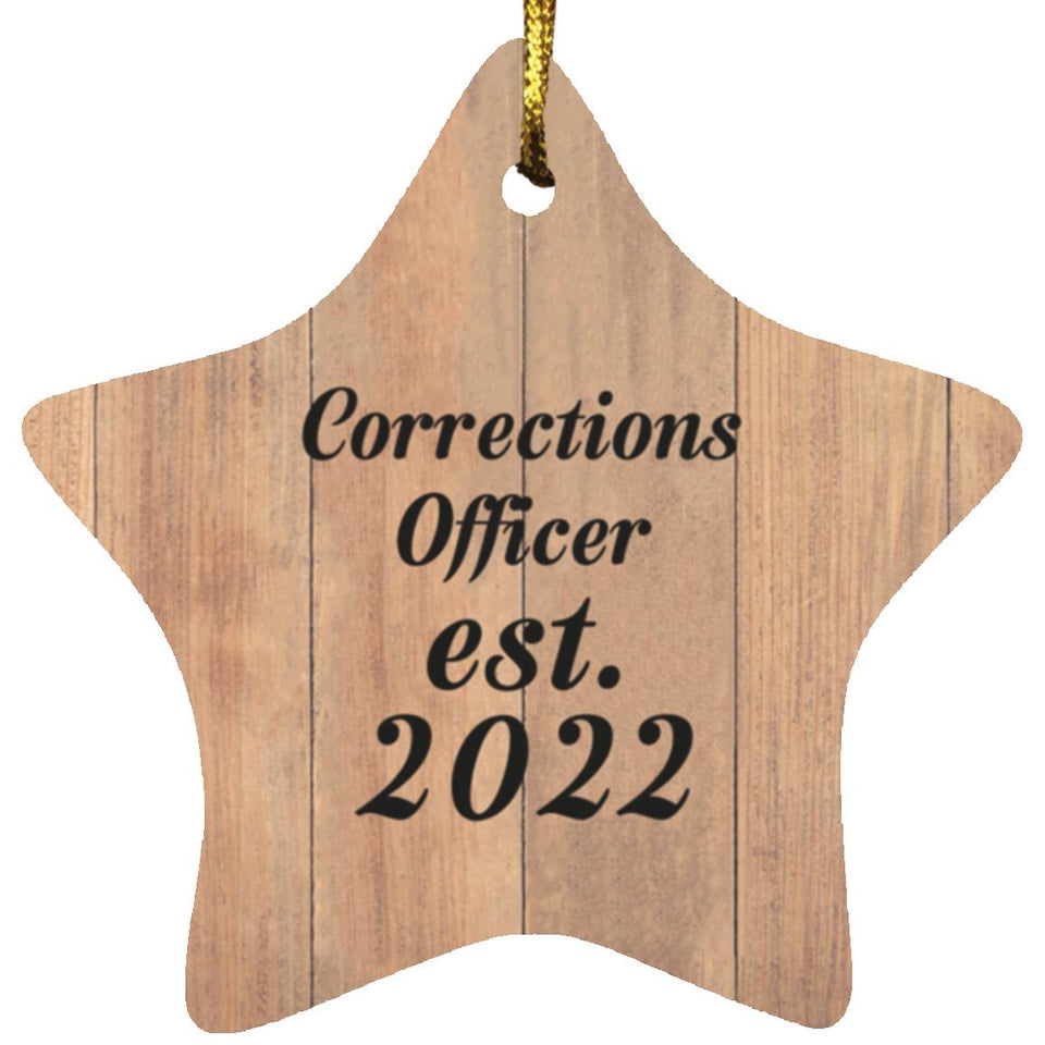 Corrections Officer Established Est. 2022 - Star Ornament C
