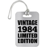 40th Birthday Vintage 1984 Limited Edition - Luggage Bag Tag