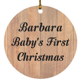 Barbara Baby's First Christmas - Circle Ornament C