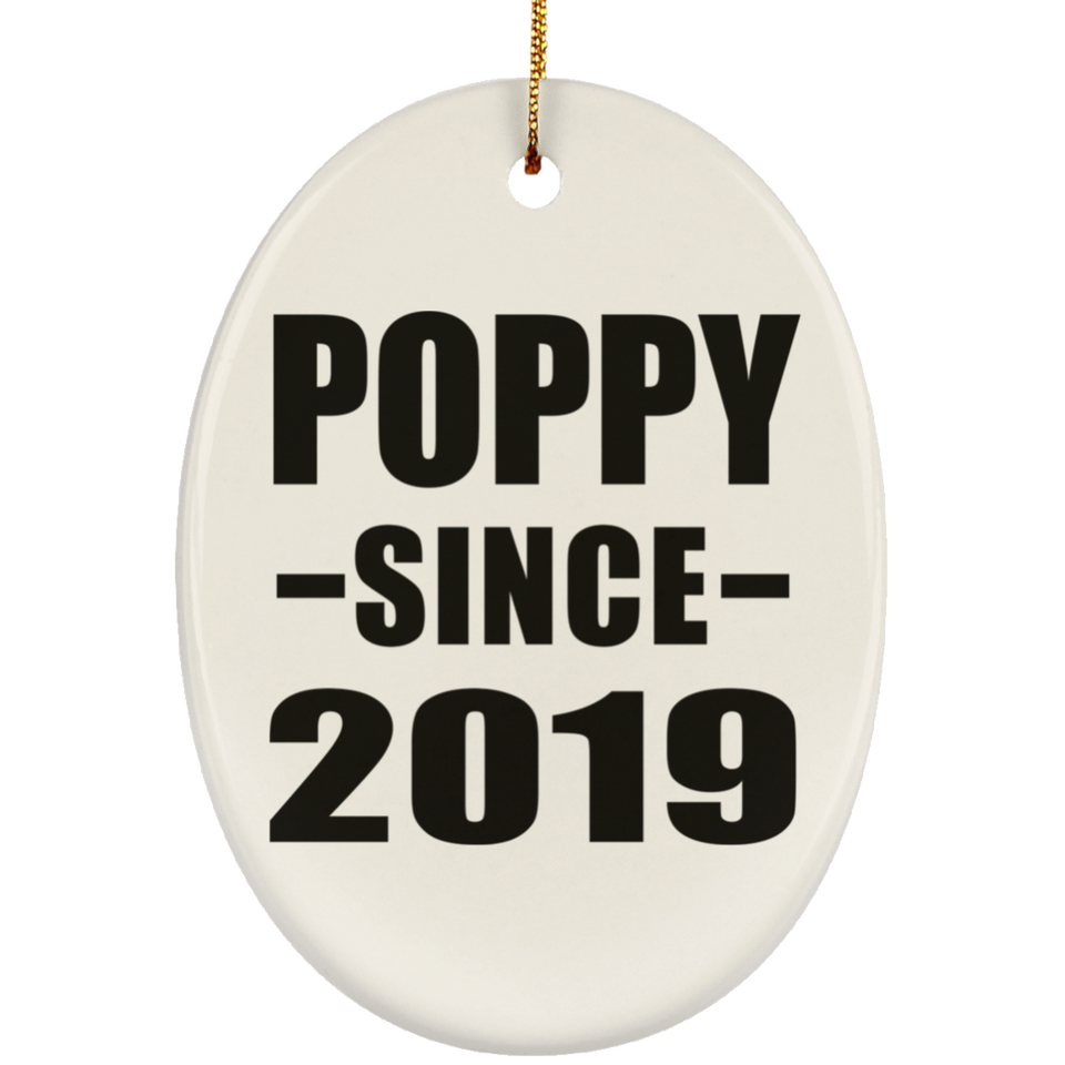 Poppy Since 2019 - Oval Ornament
