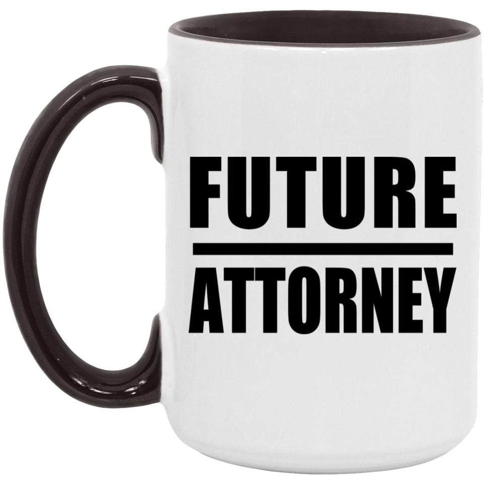 Future Attorney - 15oz Accent Mug Black