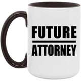 Future Attorney - 15oz Accent Mug Black