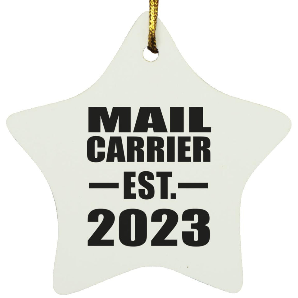 Mail Carrier Established EST. 2023 - Star Ornament