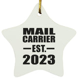 Mail Carrier Established EST. 2023 - Star Ornament