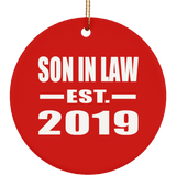 Son In Law Established EST. 2019 - Circle Ornament