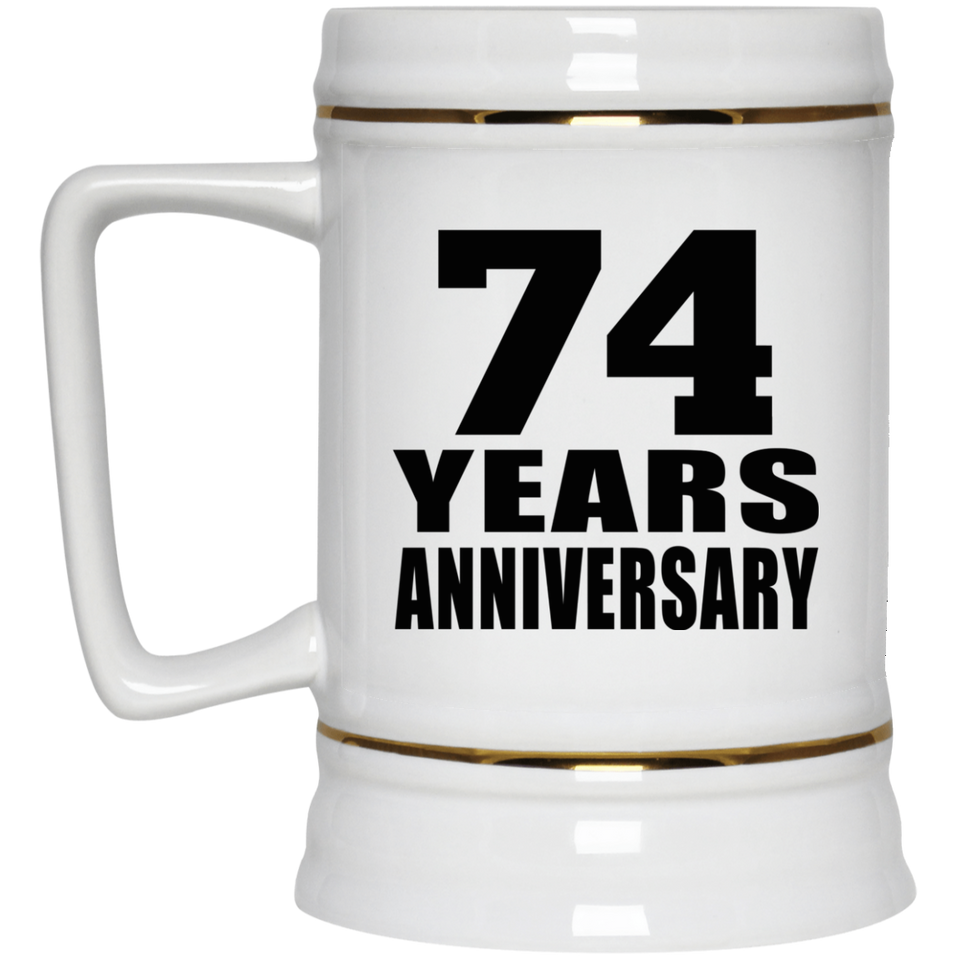 74th Anniversary 74 Years - Beer Stein
