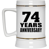 74th Anniversary 74 Years - Beer Stein