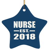 Nurse Established EST. 2018 - Star Ornament