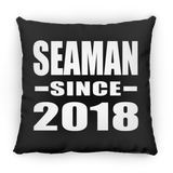Seaman Since 2018 - Throw Pillow Black