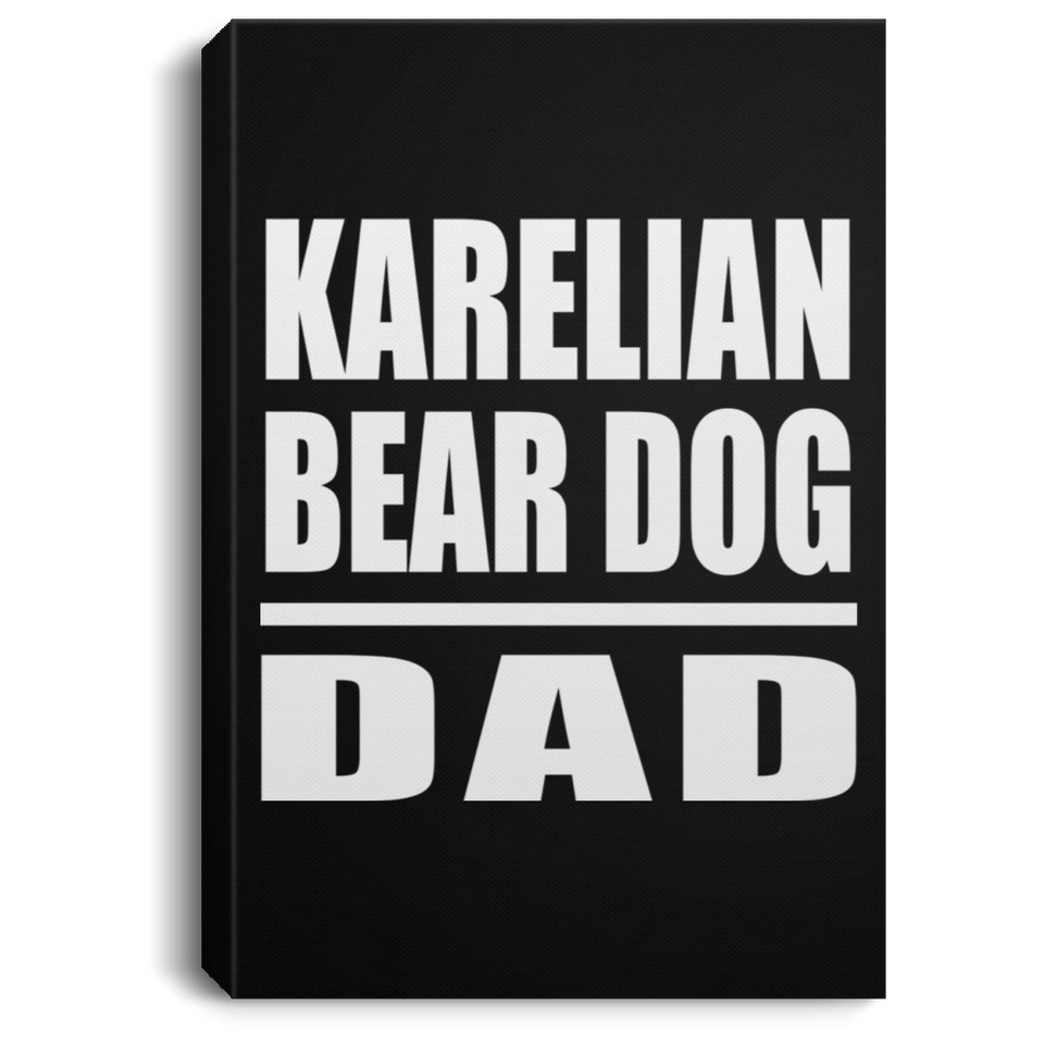 Karelian Bear Dog Dad - Canvas Portrait