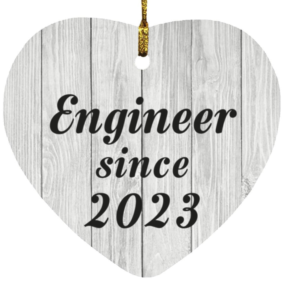 Engineer Since 2023 - Heart Ornament F