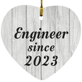 Engineer Since 2023 - Heart Ornament F