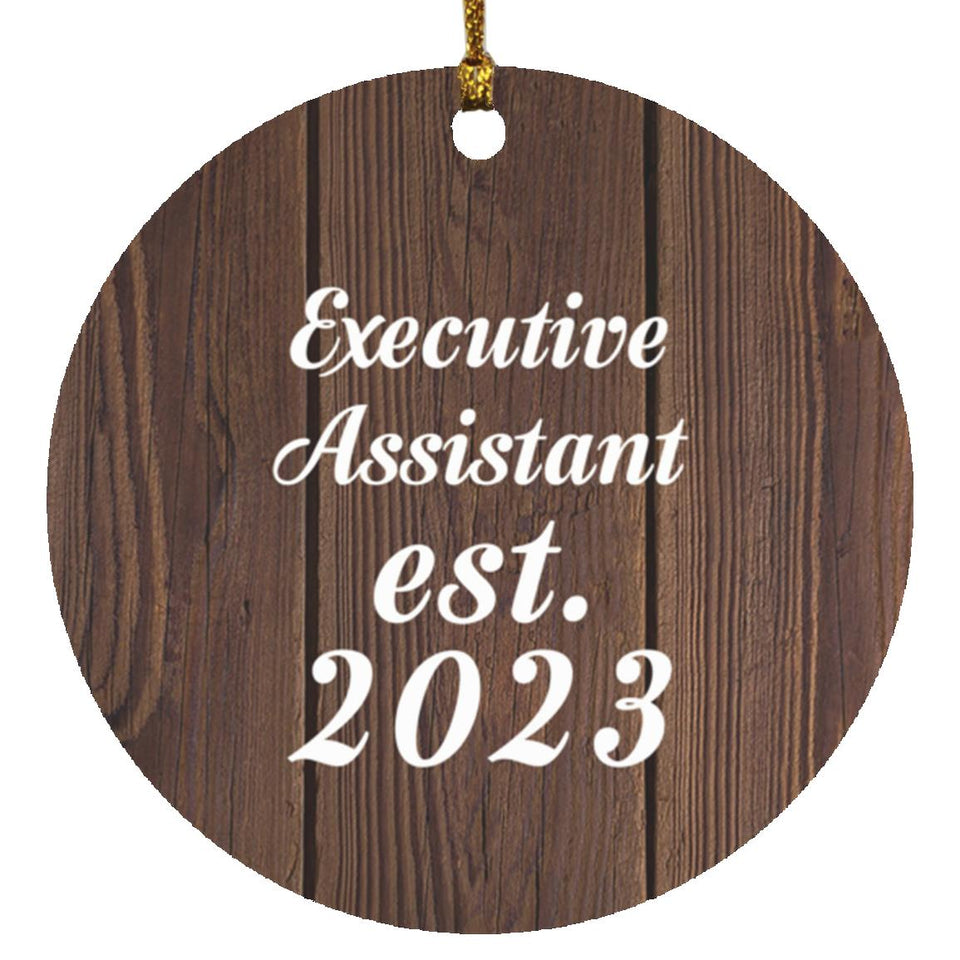 Executive Assistant Established Est. 2023 - Circle Ornament D