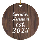 Executive Assistant Established Est. 2023 - Circle Ornament D