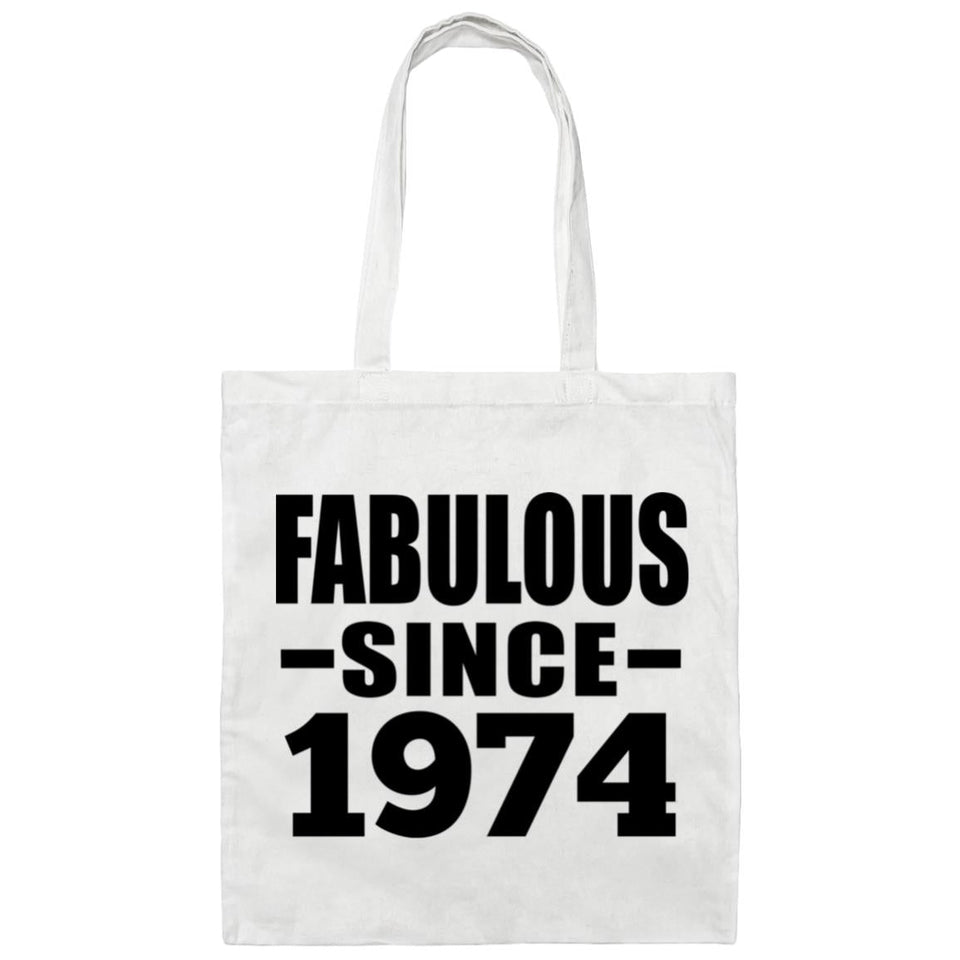 50th Birthday Fabulous Since 1974 - Tote Bag White
