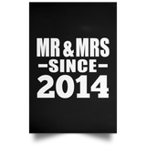 10th Anniversary Mr & Mrs Since 2014 - Poster Portrait