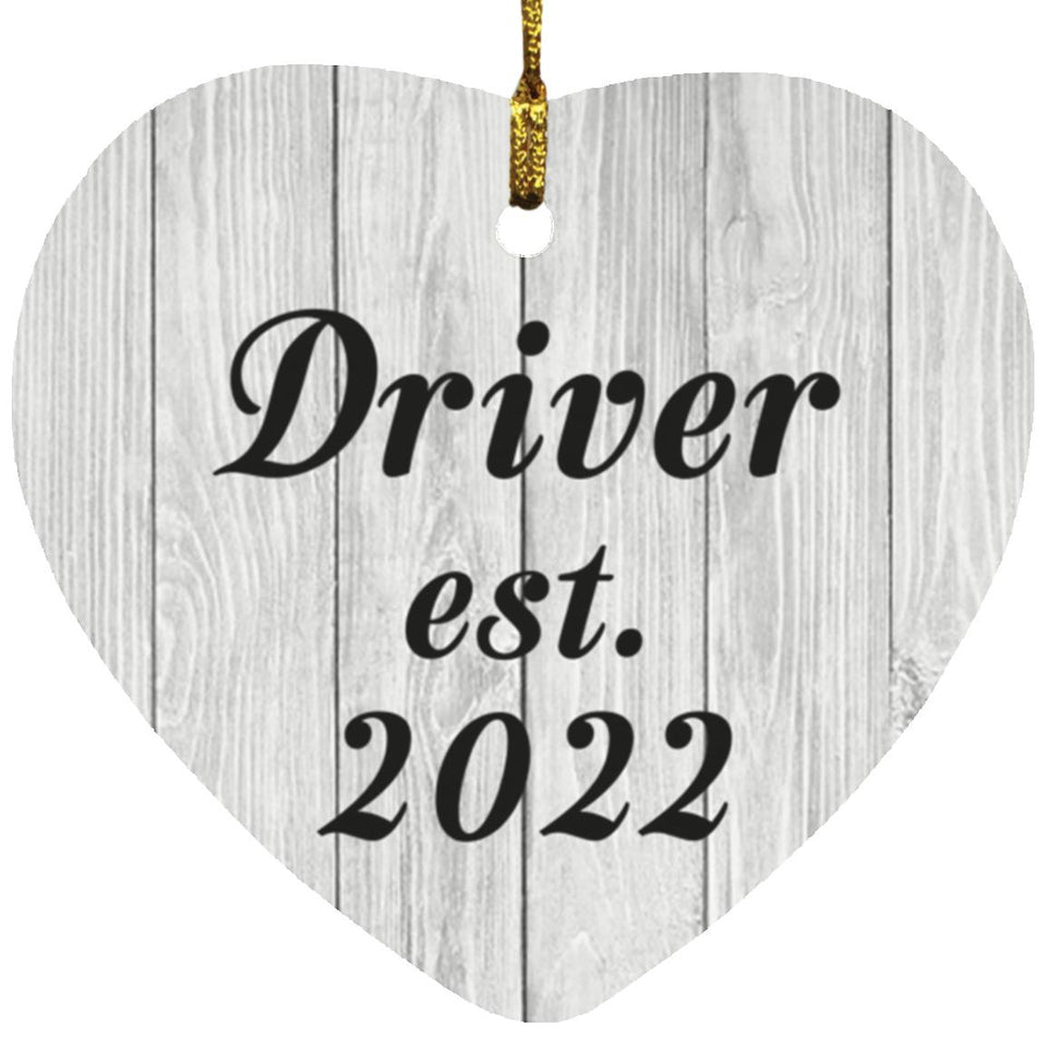 Driver Established Est. 2022 - Heart Ornament F