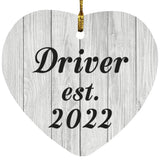 Driver Established Est. 2022 - Heart Ornament F