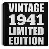 83rd Birthday Vintage 1941 Limited Edition - Canvas Square