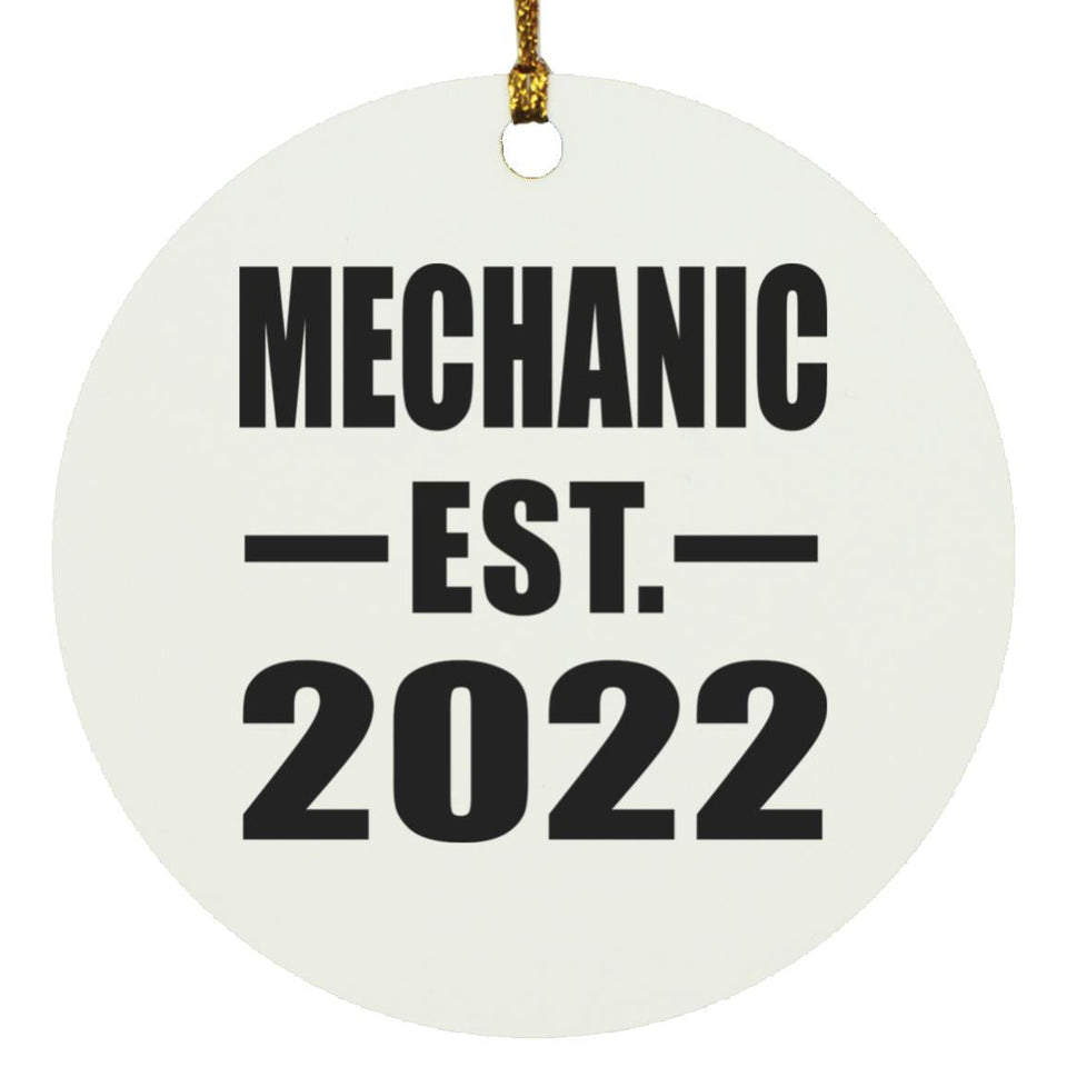 Mechanic Established EST. 2022 - Circle Ornament
